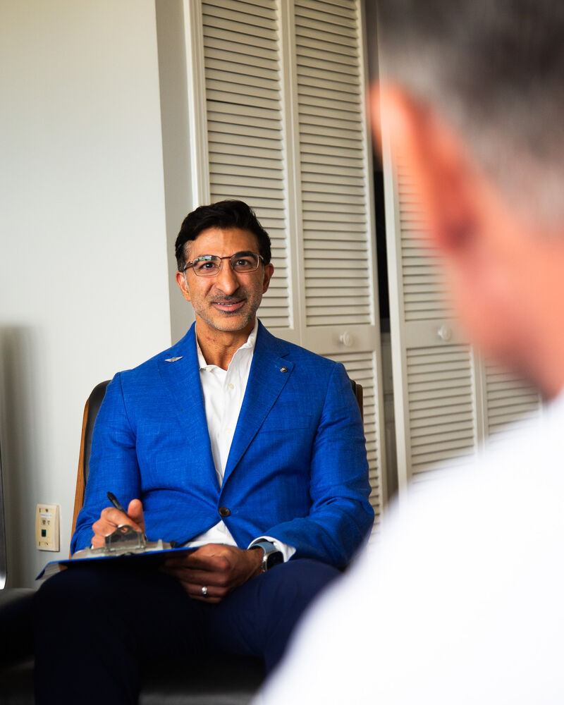 Dr. Raj Loungani in his Jacksonville Beach office